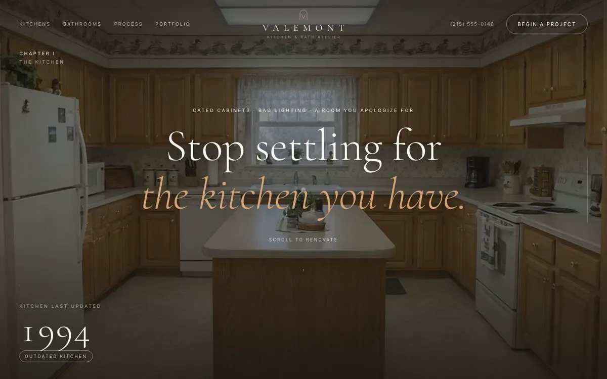 Valemont demo homepage hero